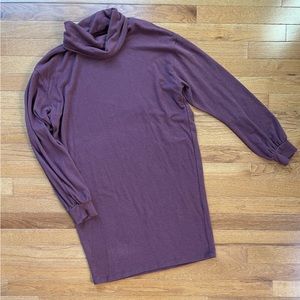 Long Sleeve Cowl Neck Sweater Dress - Size XS/Small